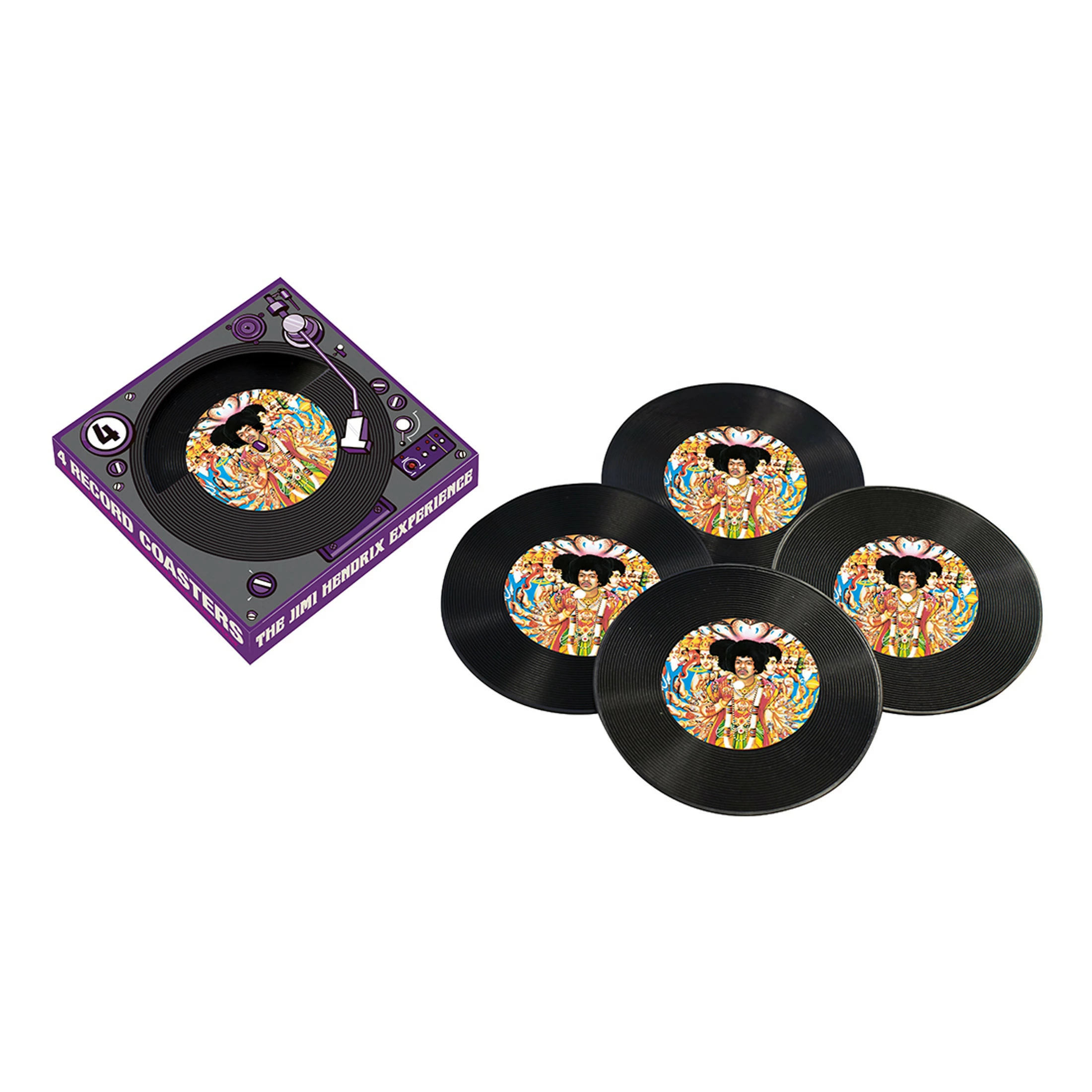 Jimi Hendrix Records Coaster Set 4 Jimi Hendrix Records Coaster Set - Image 2