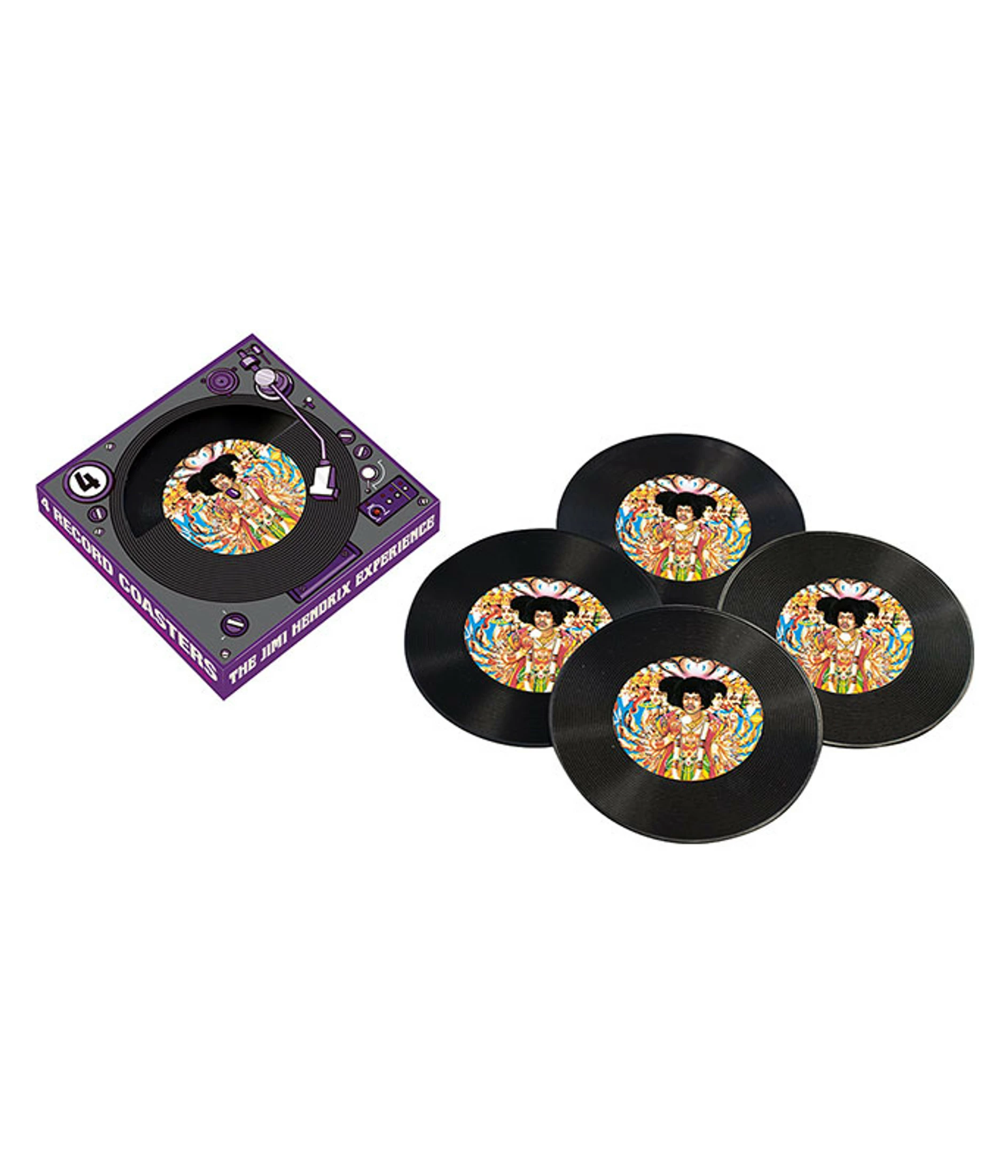 Jimi Hendrix Records Coaster Set 3 Jimi Hendrix Records Coaster Set