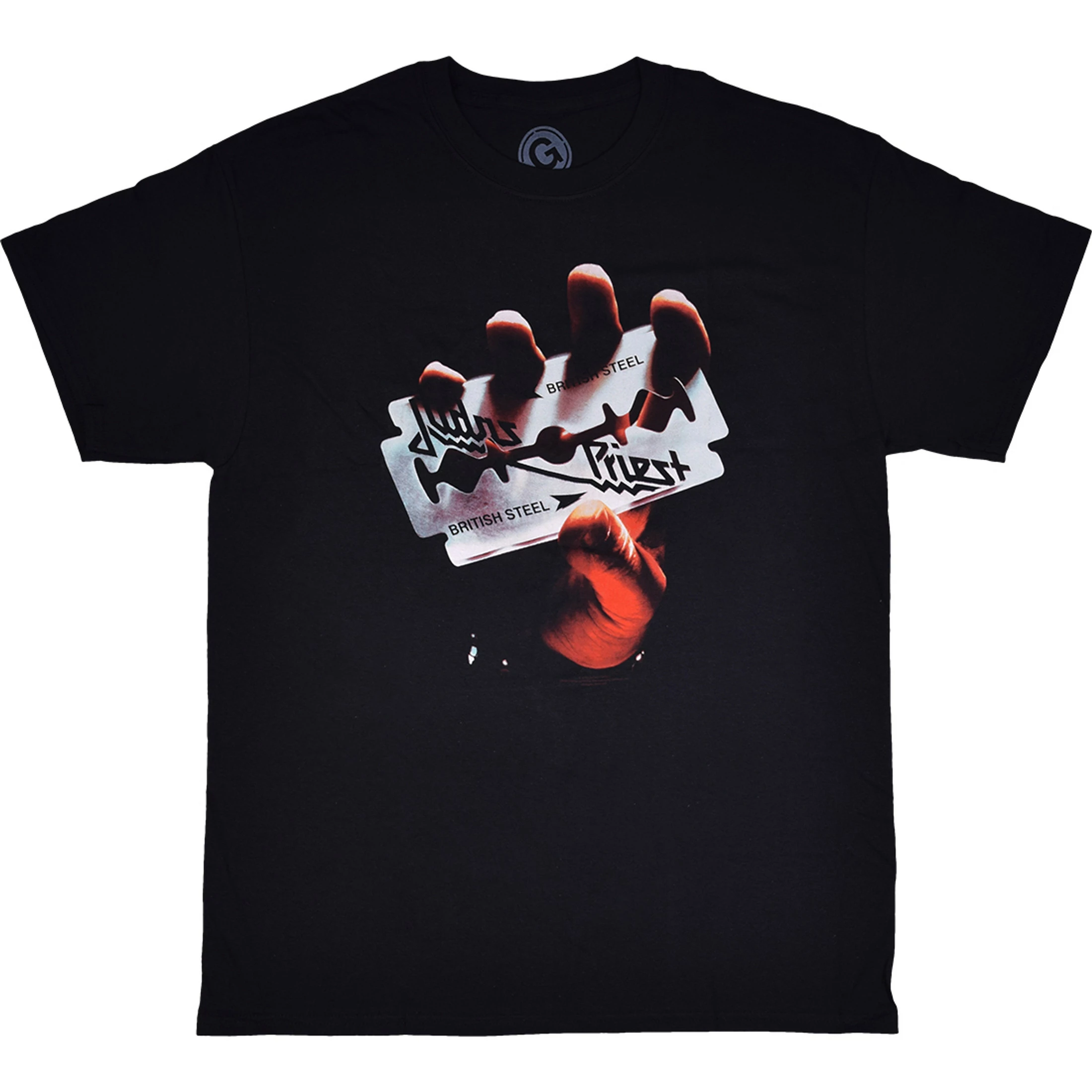 Judas Priest British Steel Black T-Shirt 4 Judas Priest British Steel Black T-Shirt - Image 2