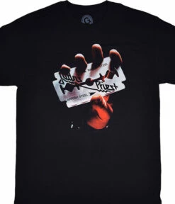Judas Priest British Steel Black T-Shirt