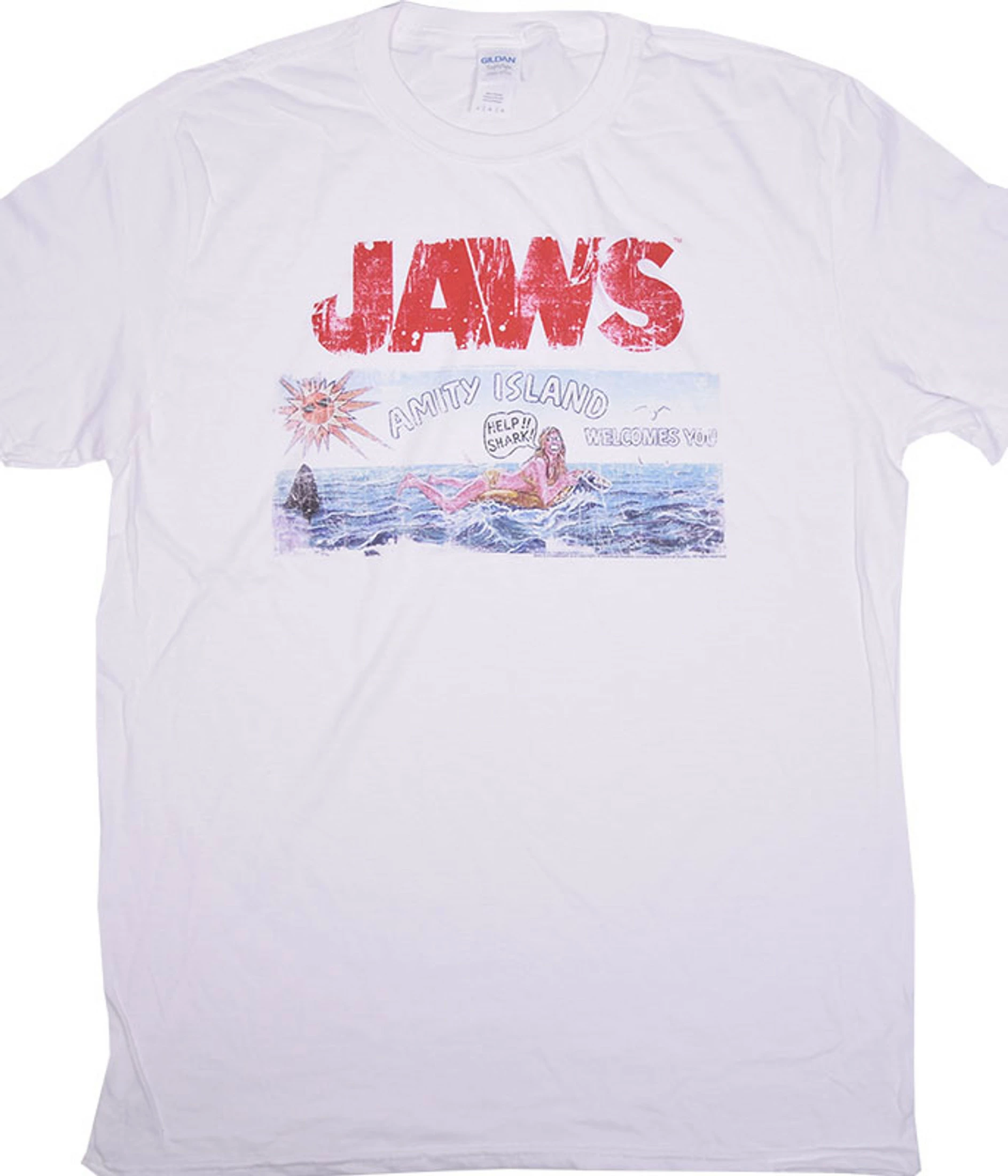 Jaws Island White T-Shirt 3 Jaws Island White T-Shirt