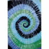 Blue Spiral Tie-Dye Tapestry