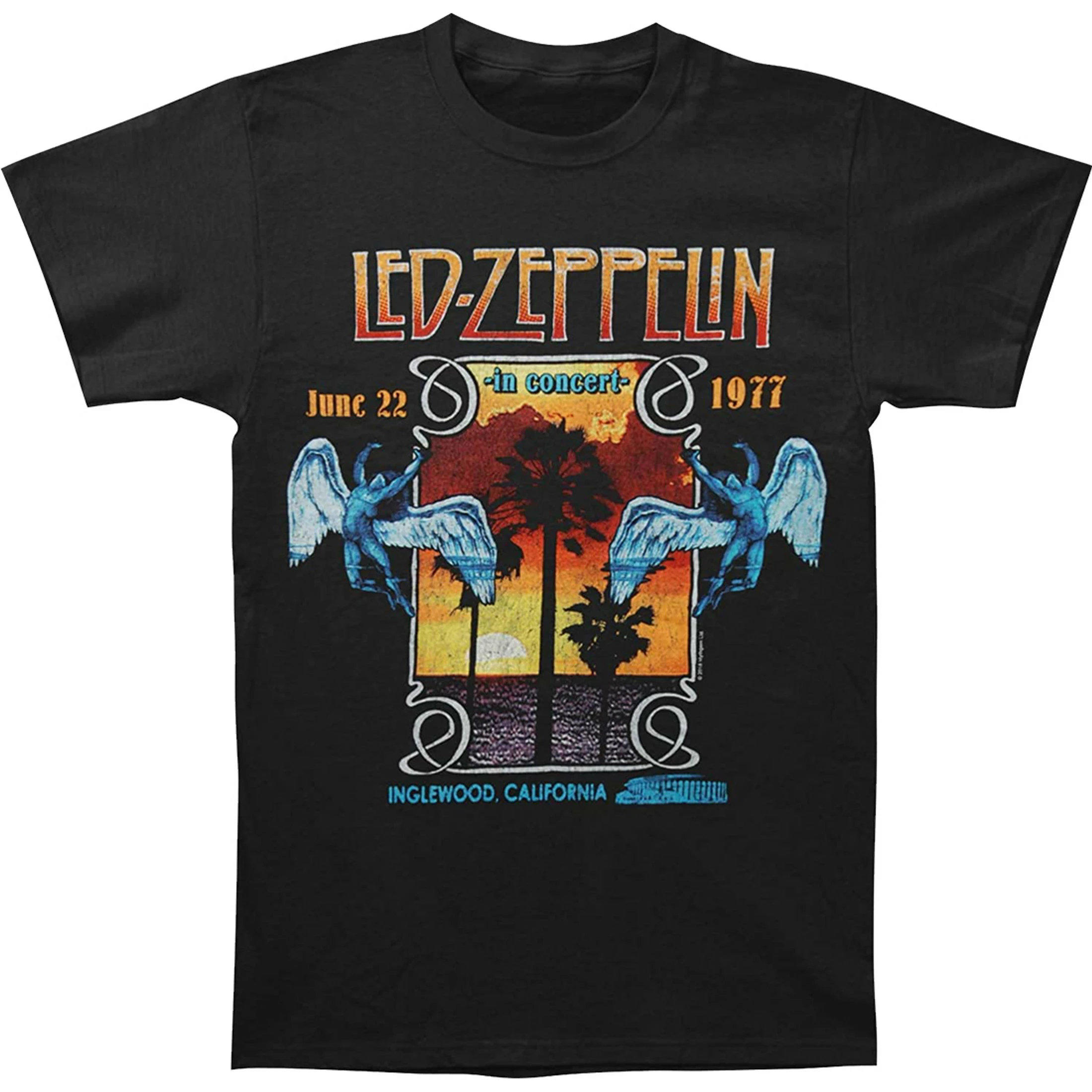 Led Zeppelin Inglewood Black T-Shirt 3 Led Zeppelin Inglewood Black T-Shirt