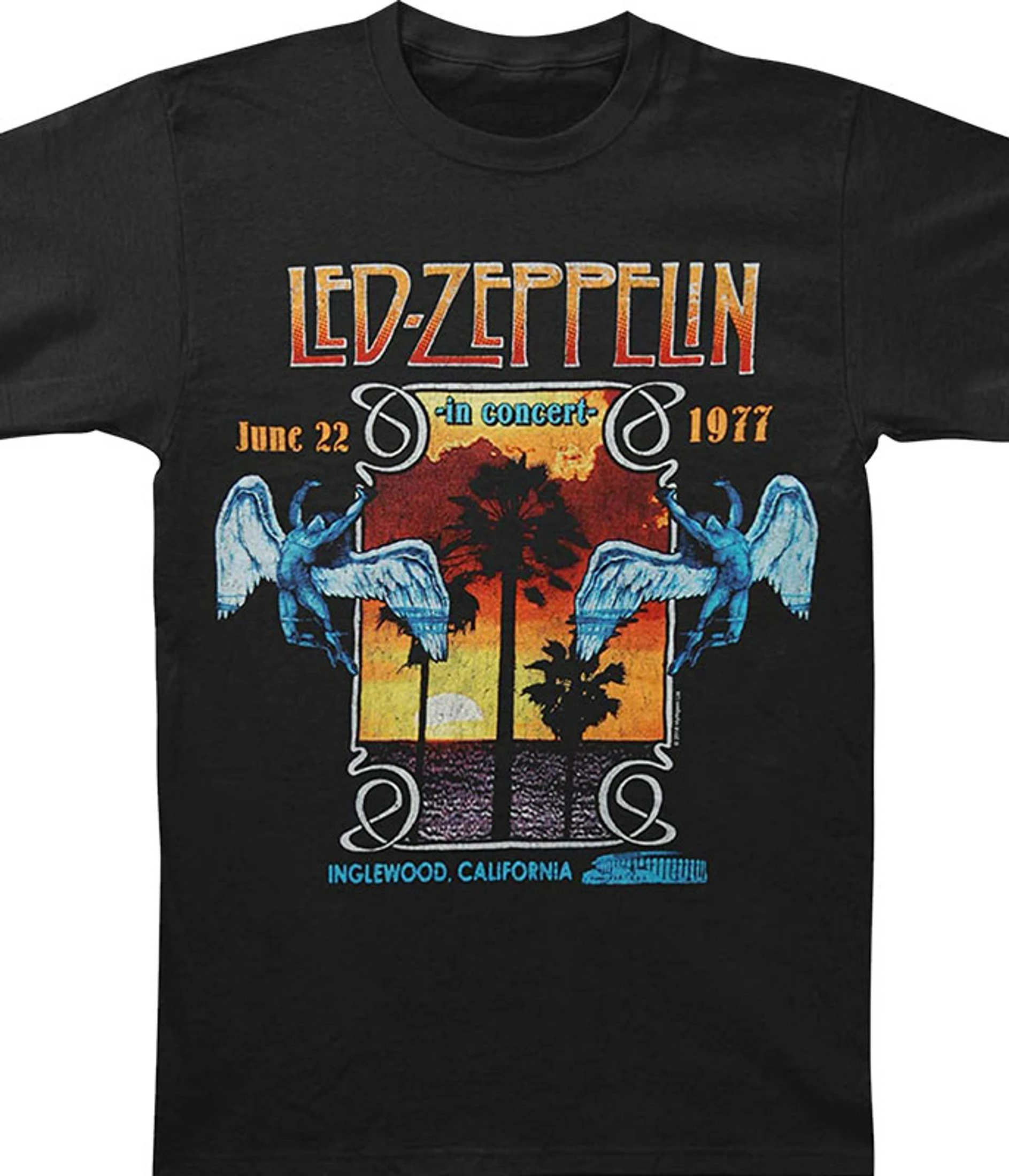 Led Zeppelin Inglewood Black T-Shirt 4 Led Zeppelin Inglewood Black T-Shirt - Image 2