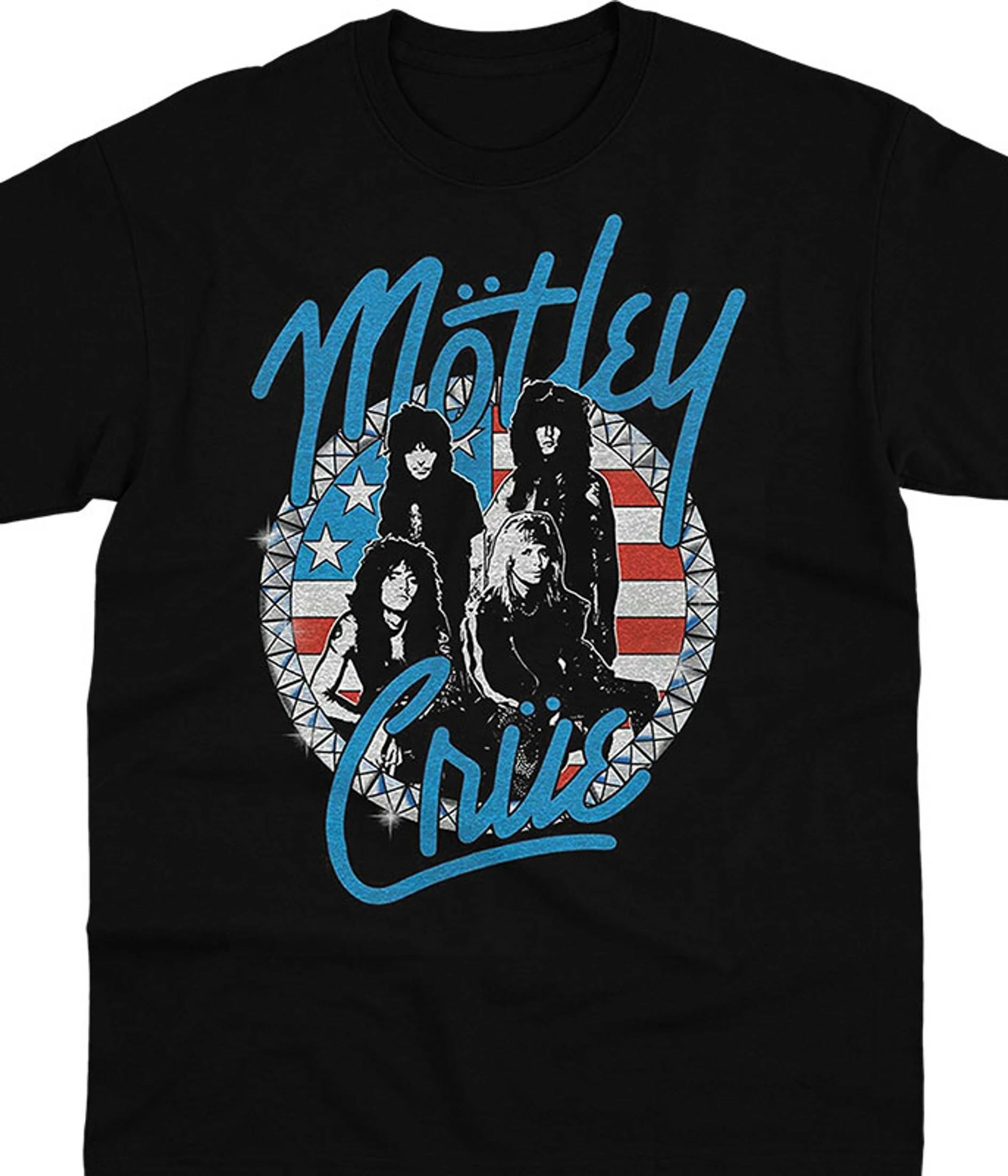Motley Crue Vintage Girls Studs Black T-Shirt 3 Motley Crue Vintage Girls Studs Black T-Shirt