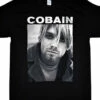 Nirvana Kurt Cobain Eyeliner Black T-Shirt -MLB Shop RETNVCEf 41763.1569264794