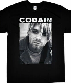 Nirvana Kurt Cobain Eyeliner Black T-Shirt