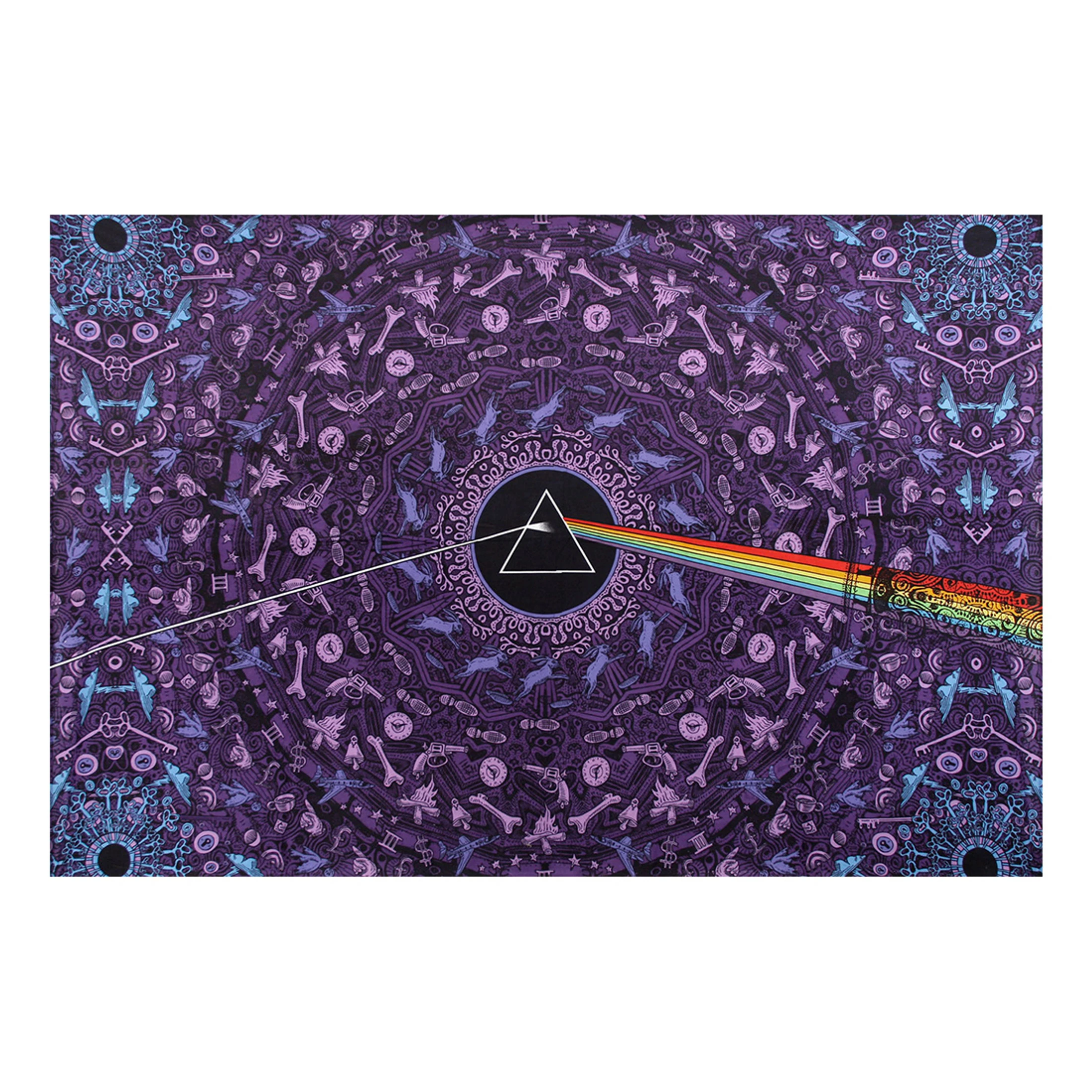 Pink Floyd PF Dark Side Lyric 3D Purple Tapestry 4 Pink Floyd PF Dark Side Lyric 3D Purple Tapestry - Image 2
