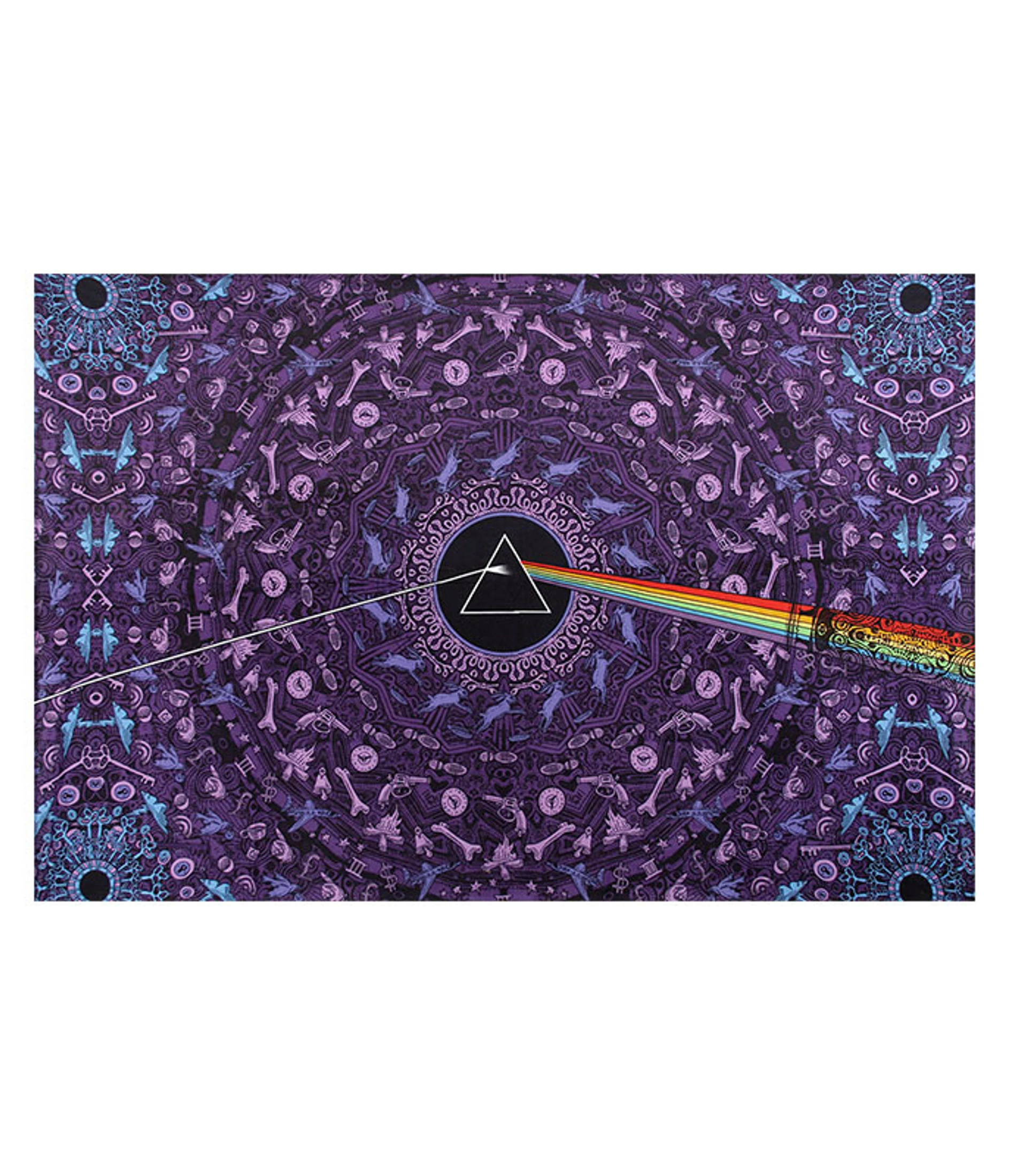 Pink Floyd PF Dark Side Lyric 3D Purple Tapestry 3 Pink Floyd PF Dark Side Lyric 3D Purple Tapestry