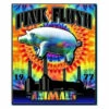 Pink Floyd Tie-Dye Animals Fleece Blanket 1 Pink Floyd Tie-Dye Animals Fleece Blanket -MLB Shop RETPFTDAB 09497.1614713292