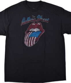 Rolling Stones Vintage Tongue Black T-Shirt