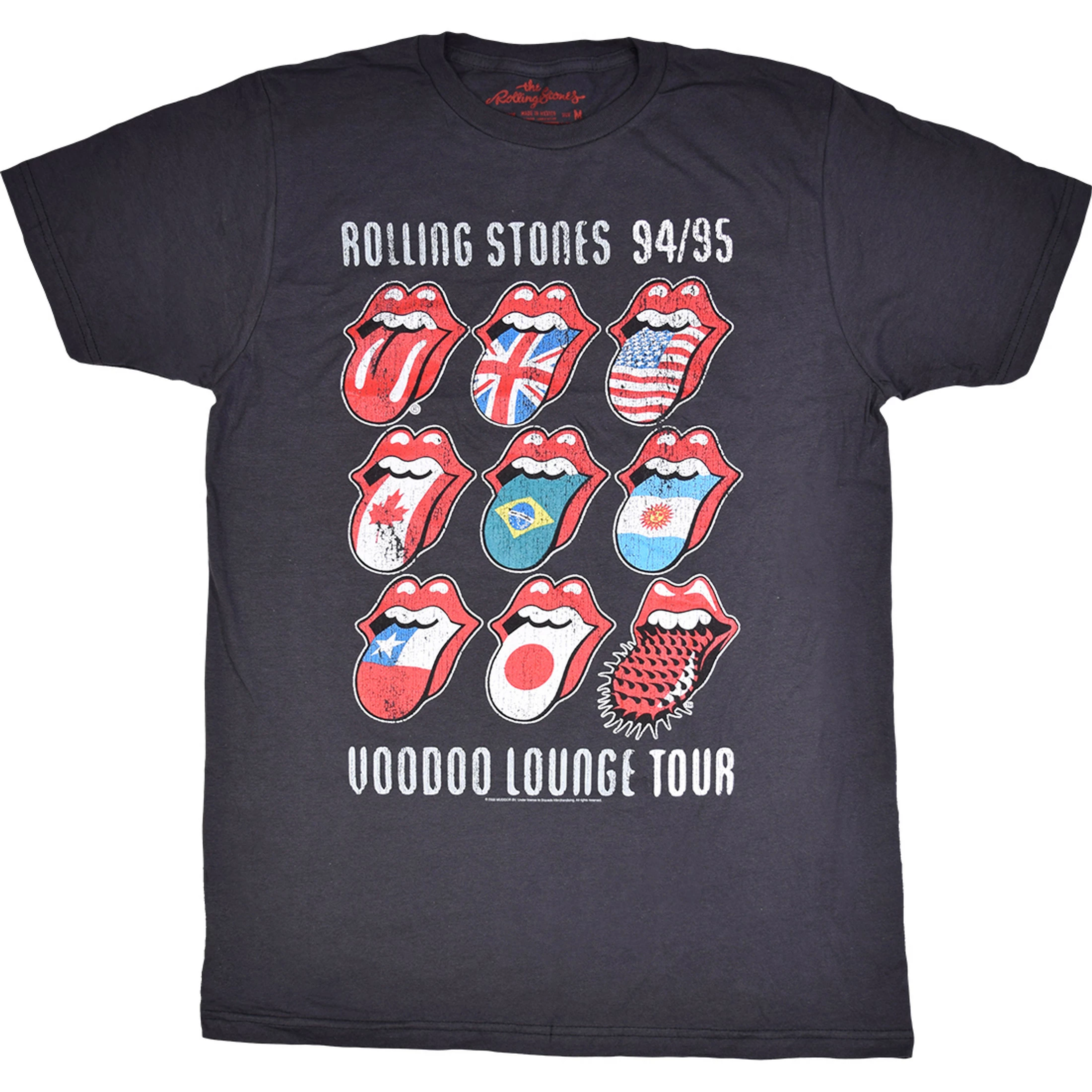 Rolling Stones Voodoo Tongues Vintage Grey T-Shirt 4 Rolling Stones Voodoo Tongues Vintage Grey T-Shirt - Image 2