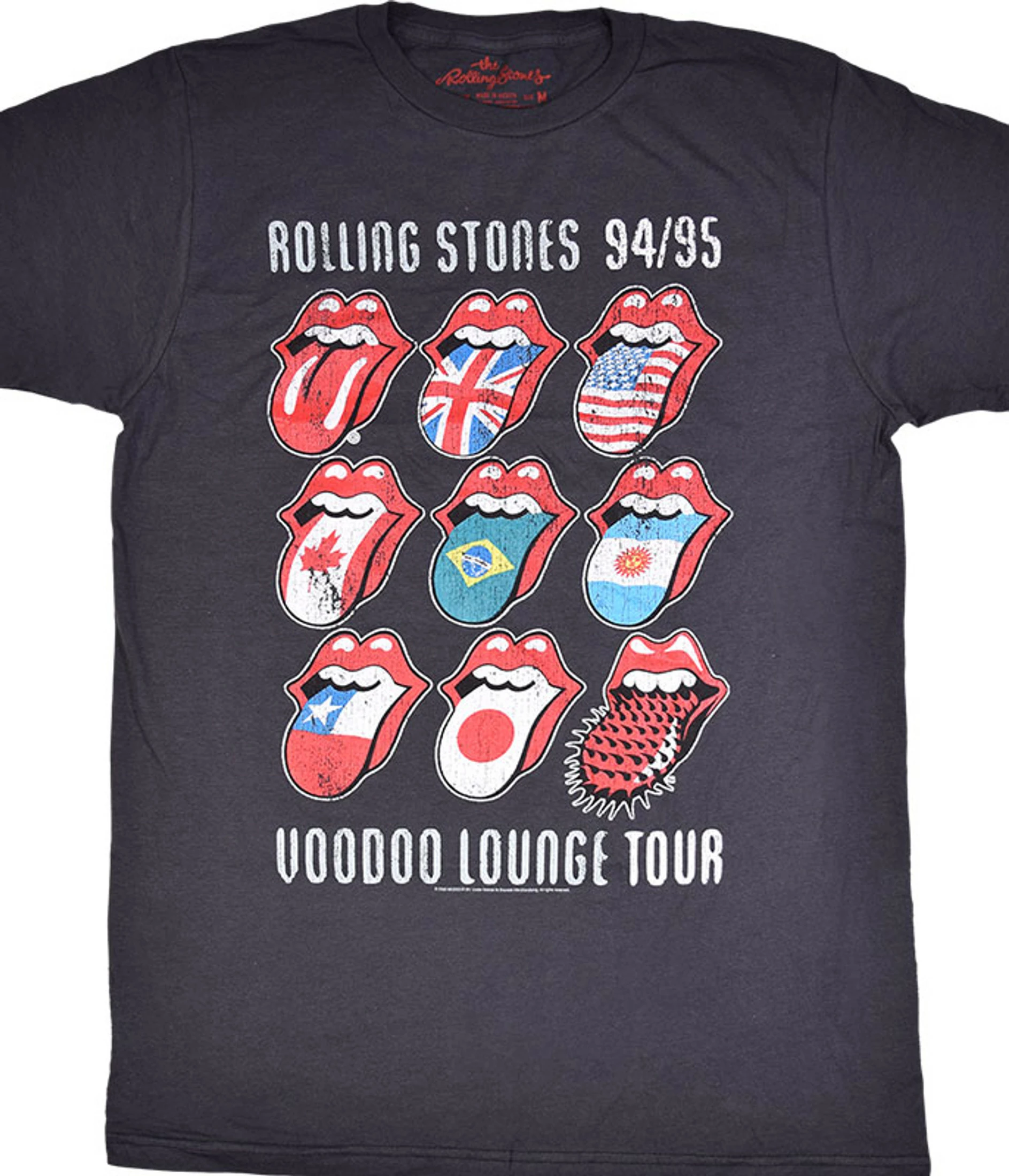 Rolling Stones Voodoo Tongues Vintage Grey T-Shirt 3 Rolling Stones Voodoo Tongues Vintage Grey T-Shirt