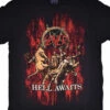 Slayer Awaits Blood Black T-Shirt -MLB Shop RETSLHAf 34770.1614109883