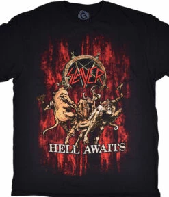 Slayer Awaits Blood Black T-Shirt