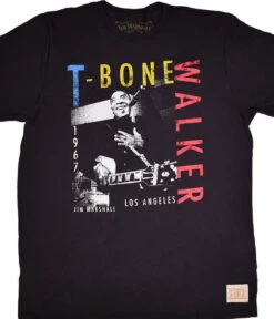 T-Bone Walker Los Angeles '67 Black Athletic T-Shirt