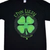 Thin Lizzy Dublin Ireland Black T-Shirt -MLB Shop RETTLDIf 57462.1625855674