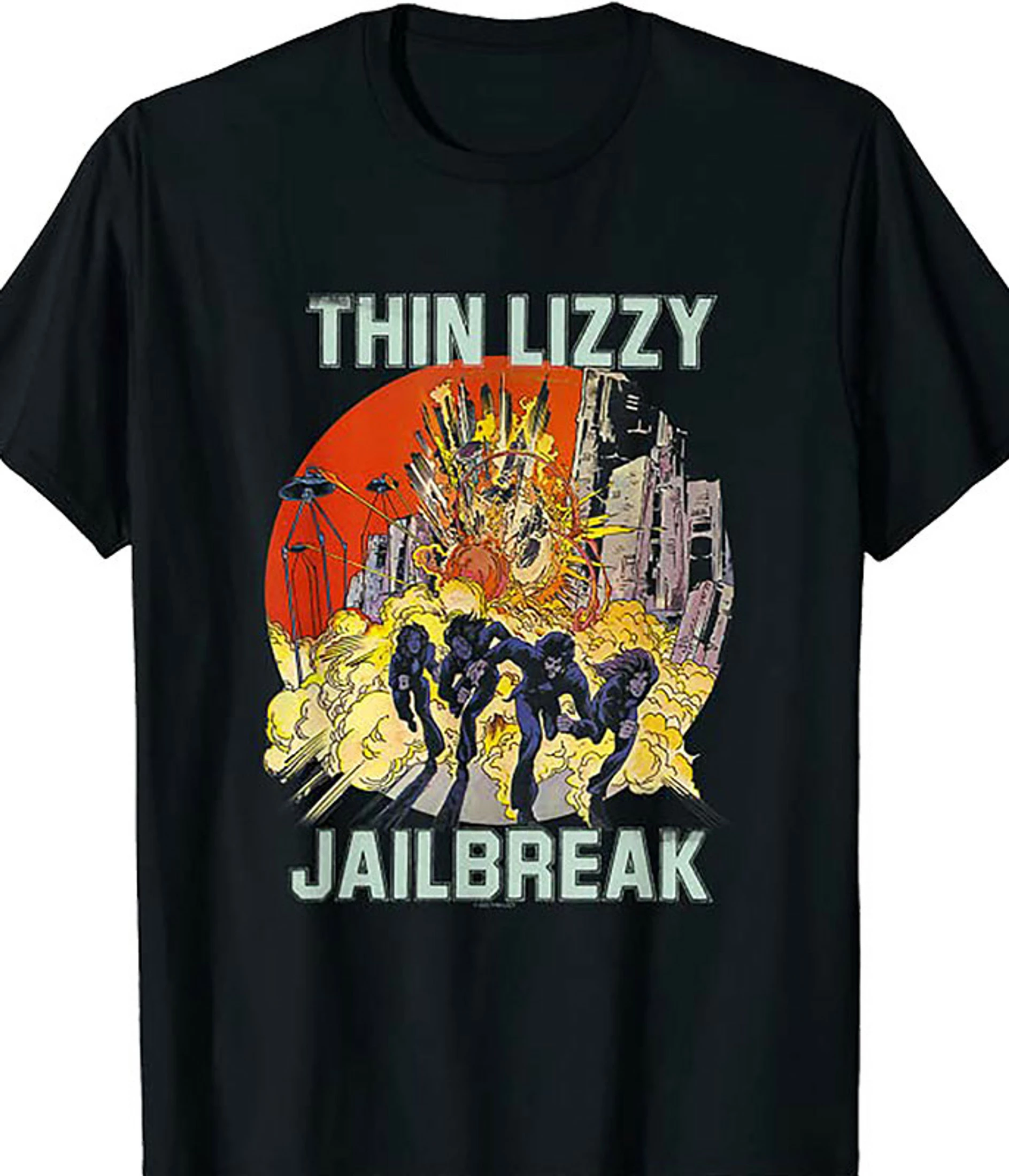 Thin Lizzy Jailbreak Black T-Shirt 3 Thin Lizzy Jailbreak Black T-Shirt