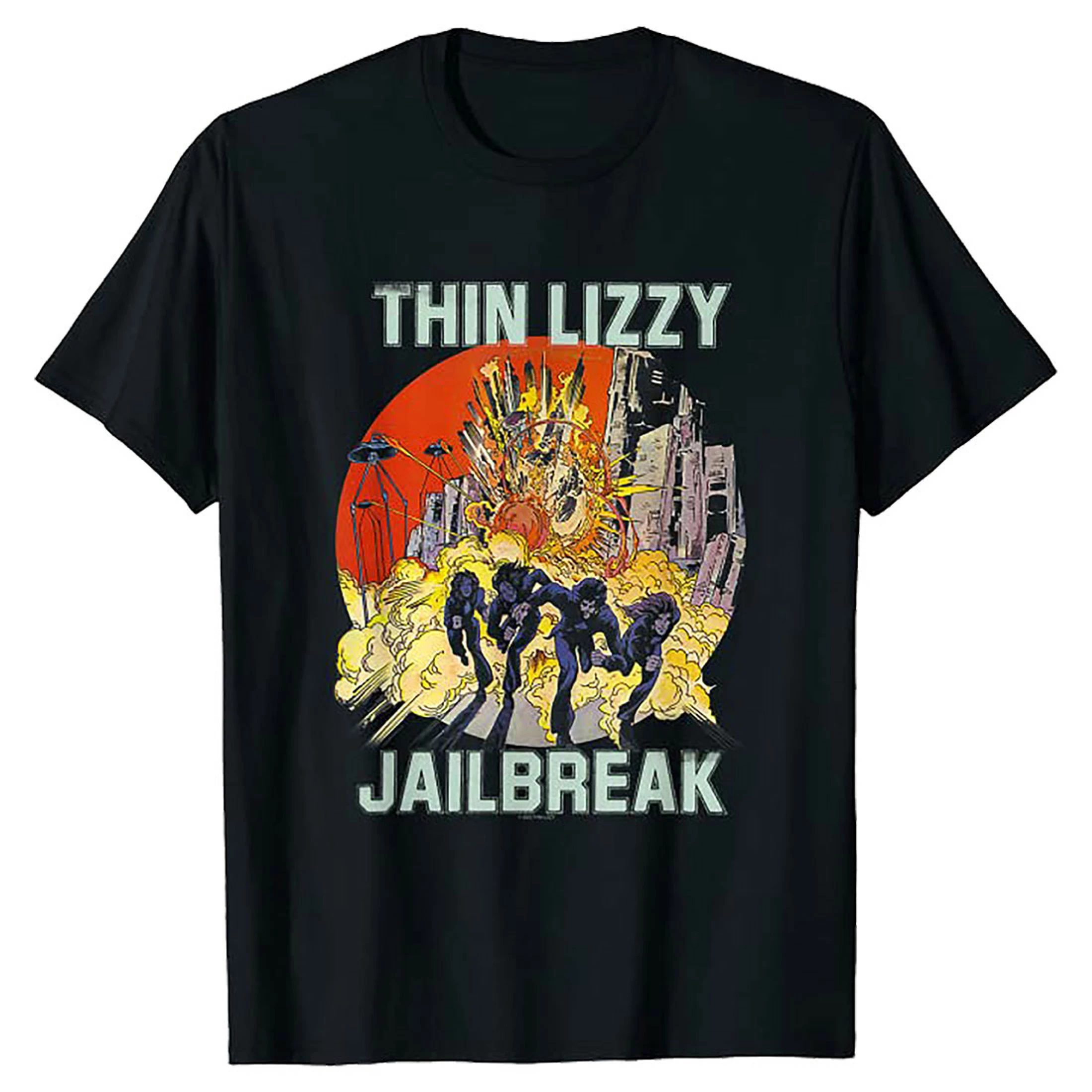 Thin Lizzy Jailbreak Black T-Shirt 4 Thin Lizzy Jailbreak Black T-Shirt - Image 2