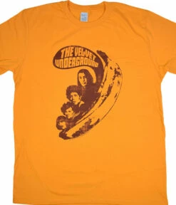 Velvet Underground VU Says Yellow T-Shirt