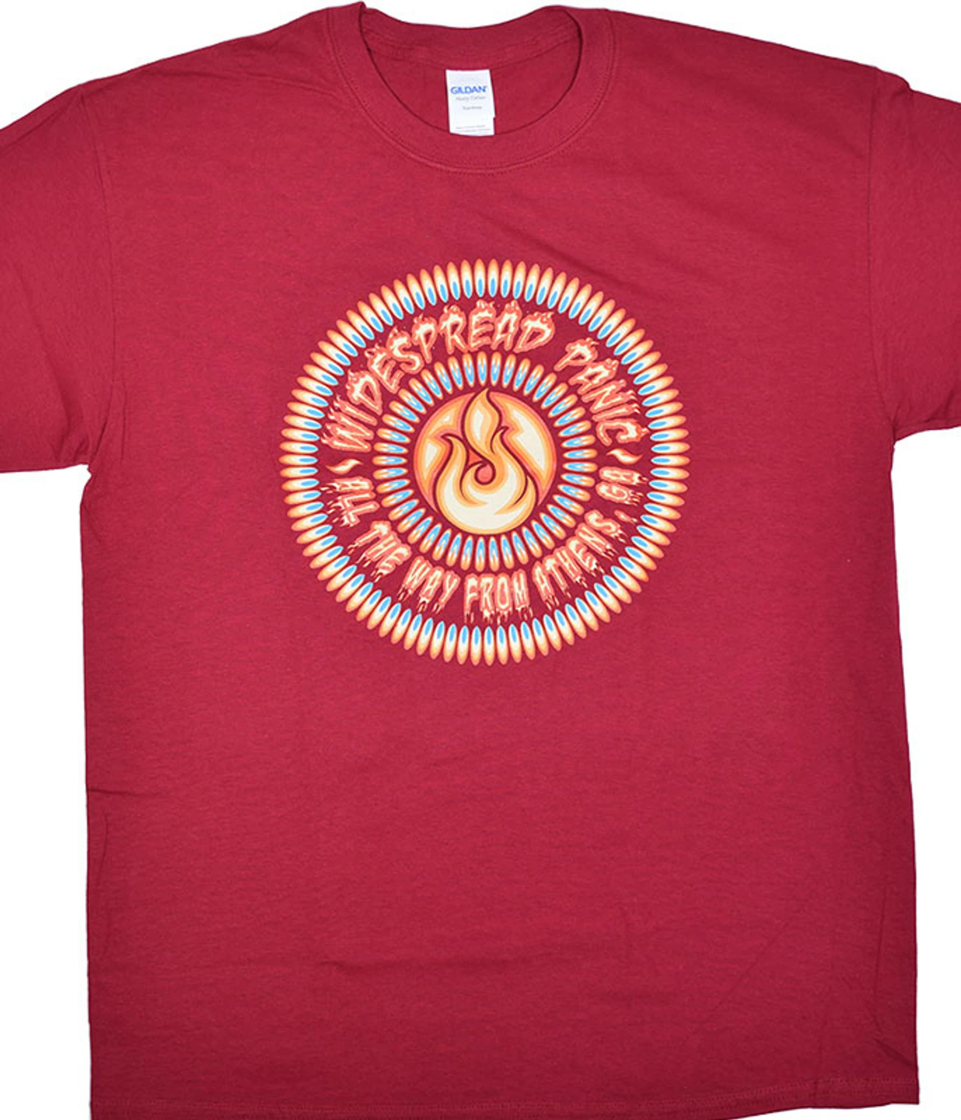 Widespread Panic All The Way From Athens Red T-Shirt 3 Widespread Panic All The Way From Athens Red T-Shirt