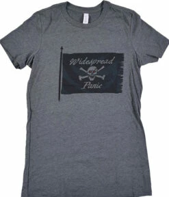 Jolly Roger Dark Heather Grey Juniors Long Length T-Shirt