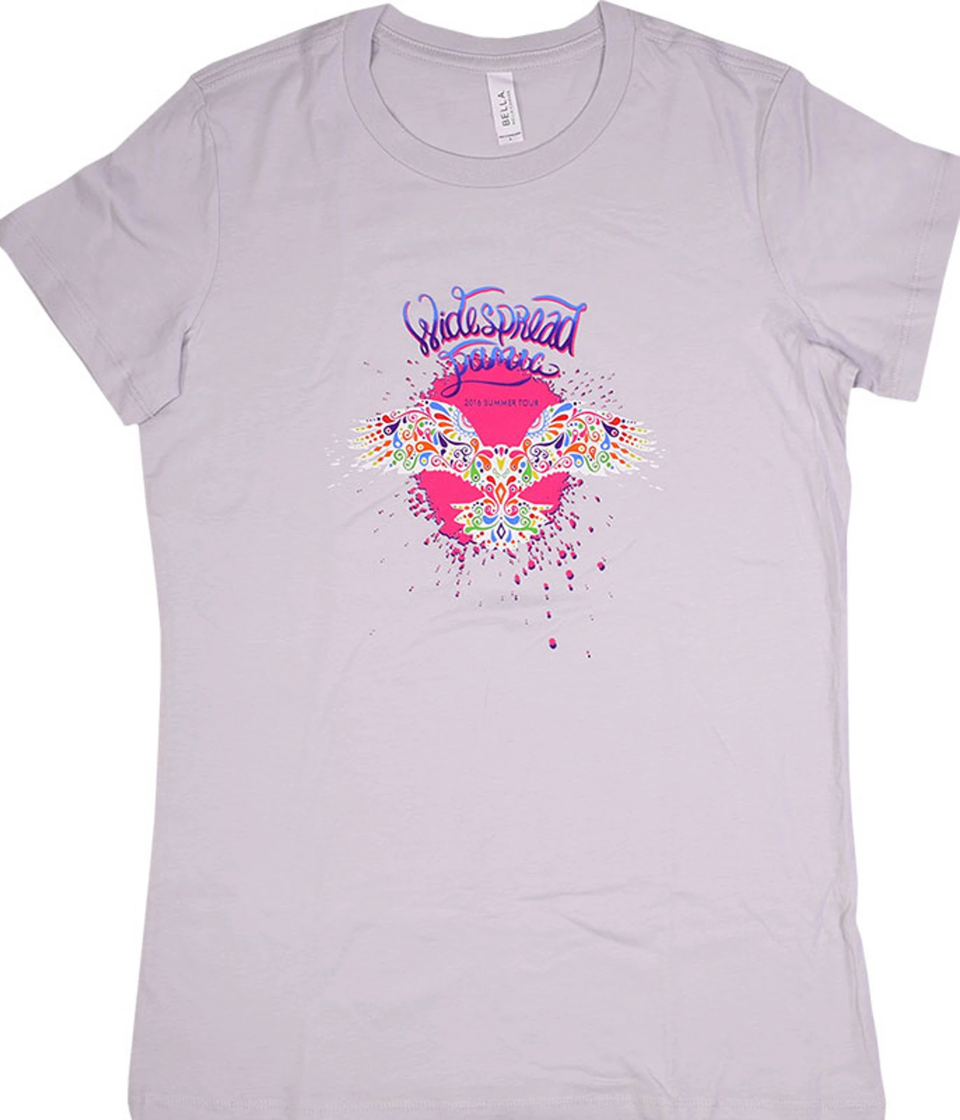 Widespread Panic 2016 Summer Tour Light Grey Juniors Long Length T-Shirt 3 Widespread Panic 2016 Summer Tour Light Grey Juniors Long Length T-Shirt