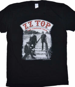 ZZ Top Tonnage Tour Black T-Shirt