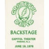 Grateful Dead 1976 06-19 Backstage Pass -MLB Shop VLT0001 36550.1569264862