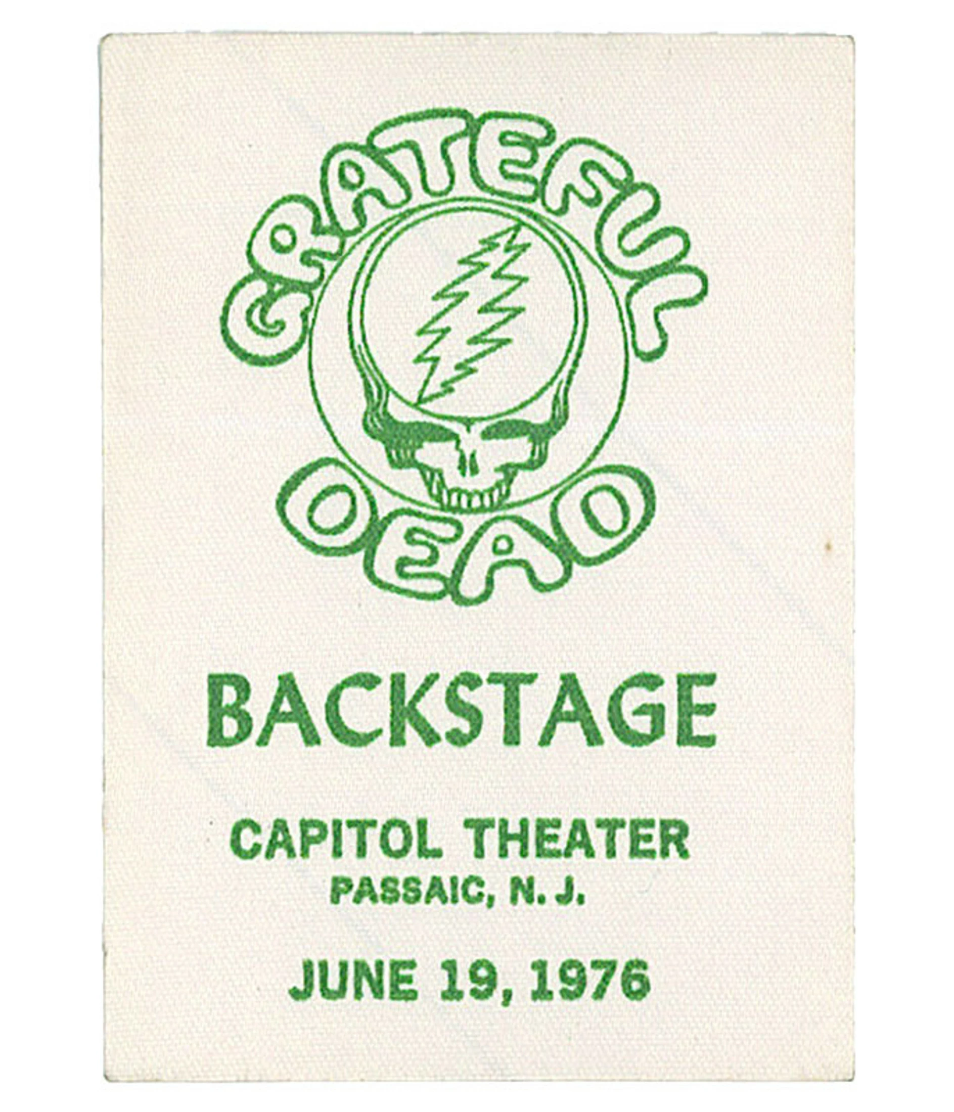 Grateful Dead 1976 06-19 Backstage Pass 3 Grateful Dead 1976 06-19 Backstage Pass