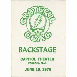 Grateful Dead 1976 06-19 Backstage Pass 5 Grateful Dead 1976 06-19 Backstage Pass -MLB Shop VLT0001 58380.1389218888