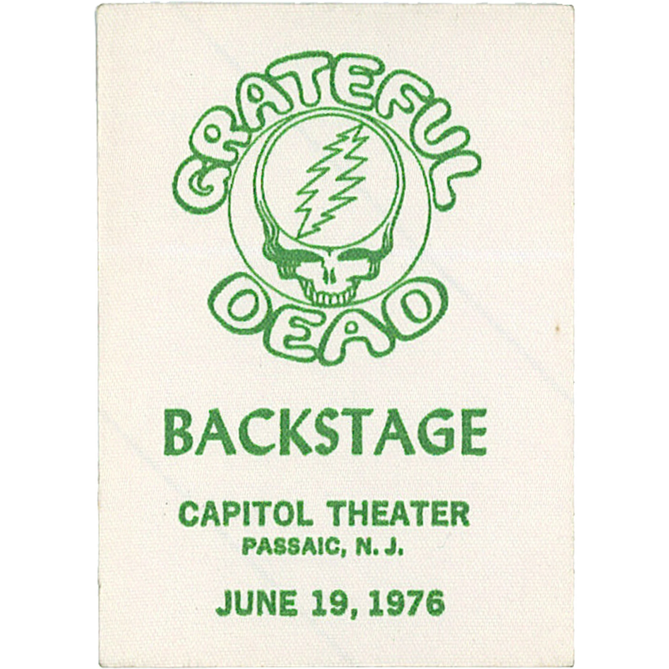 Grateful Dead 1976 06-19 Backstage Pass 4 Grateful Dead 1976 06-19 Backstage Pass - Image 2