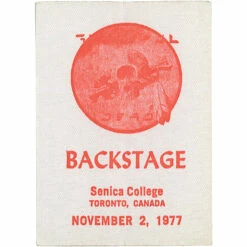 Grateful Dead 1977 11-02 Backstage Pass -MLB Shop VLT0008 70567.1389218888