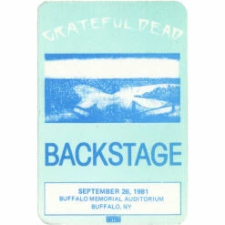 Grateful Dead 1981 09-26 Backstage Pass 5 Grateful Dead 1981 09-26 Backstage Pass -MLB Shop VLT0085 69512.1389218889