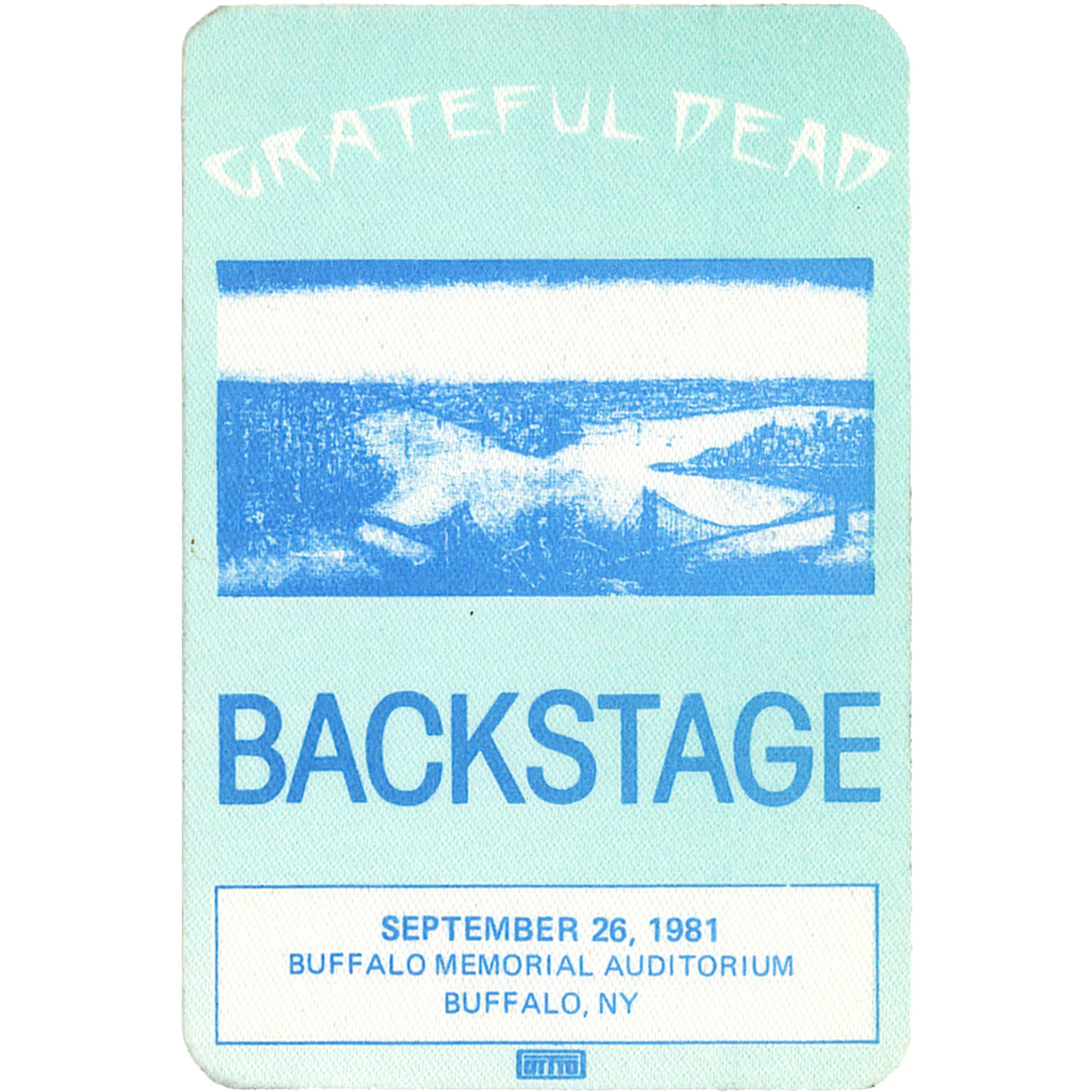 Grateful Dead 1981 09-26 Backstage Pass 4 Grateful Dead 1981 09-26 Backstage Pass - Image 2