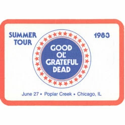 Grateful Dead 1983 06-27 Backstage Pass 5 Grateful Dead 1983 06-27 Backstage Pass -MLB Shop VLT0117 24806.1389218890