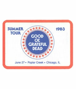 Grateful Dead 1983 06-27 Backstage Pass