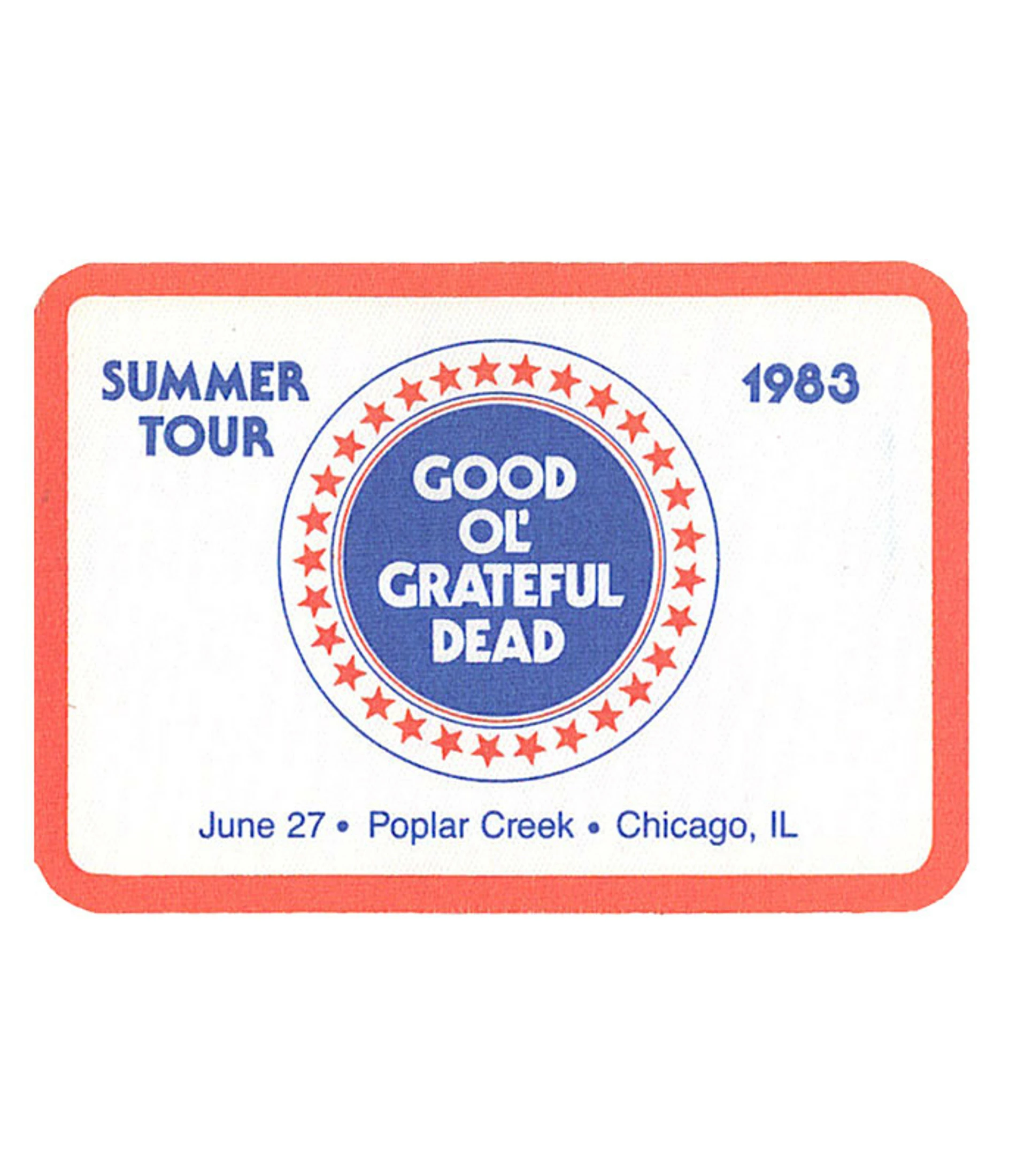 Grateful Dead 1983 06-27 Backstage Pass 3 Grateful Dead 1983 06-27 Backstage Pass