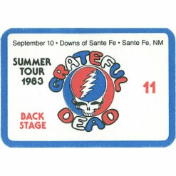 Grateful Dead 1983 09-10 Backstage Pass -MLB Shop VLT0127 62327.1389218890