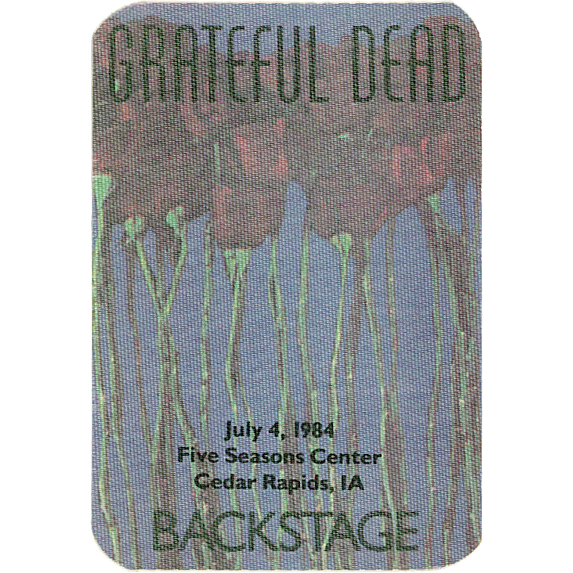 Grateful Dead 1984 07-04 Backstage Pass 4 Grateful Dead 1984 07-04 Backstage Pass - Image 2