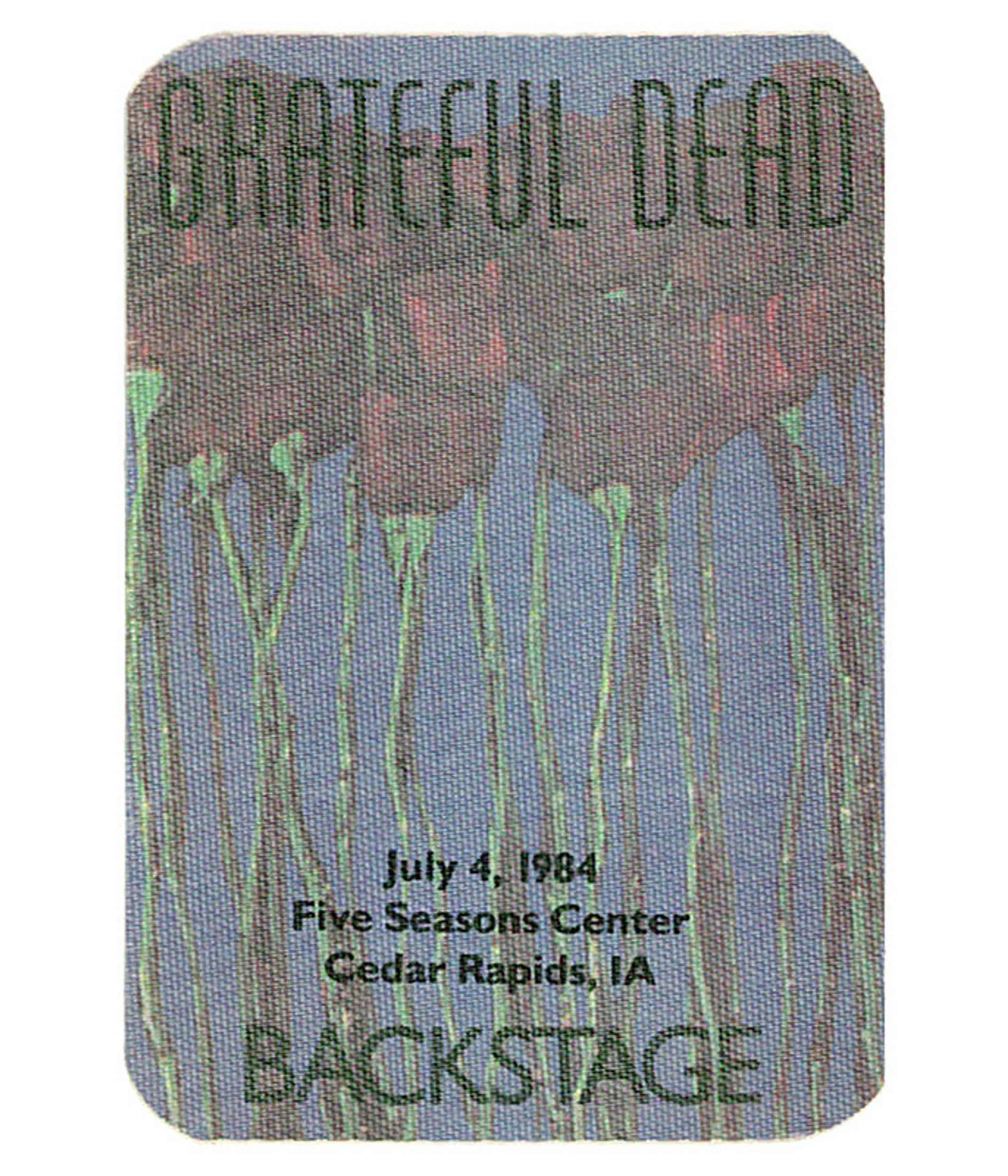 Grateful Dead 1984 07-04 Backstage Pass 3 Grateful Dead 1984 07-04 Backstage Pass