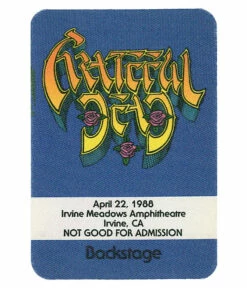 Grateful Dead 1988 04-22 Backstage Pass