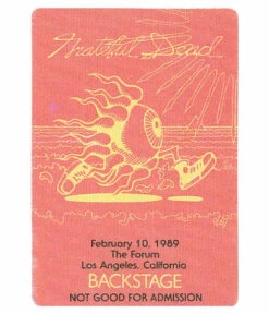 Grateful Dead 1989 02-10 Backstage Pass