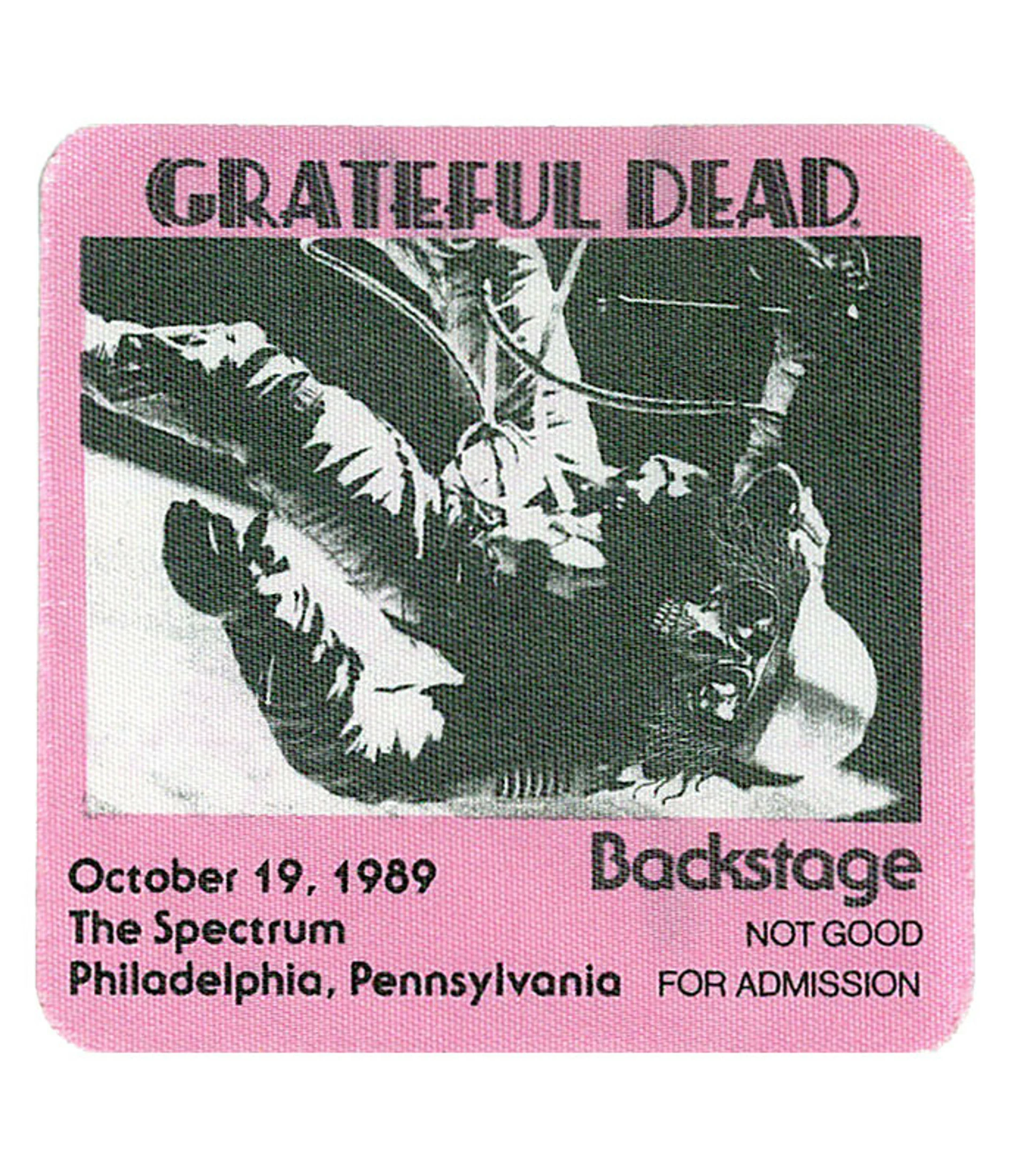 Grateful Dead 1989 10-19 Backstage Pass 3 Grateful Dead 1989 10-19 Backstage Pass