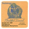 Grateful Dead 1989 10-20 Backstage Pass 2 Grateful Dead 1989 10-20 Backstage Pass -MLB Shop VLT0328 04736.1569264866