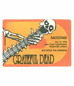 Grateful Dead 1990 07-19 Backstage Pass