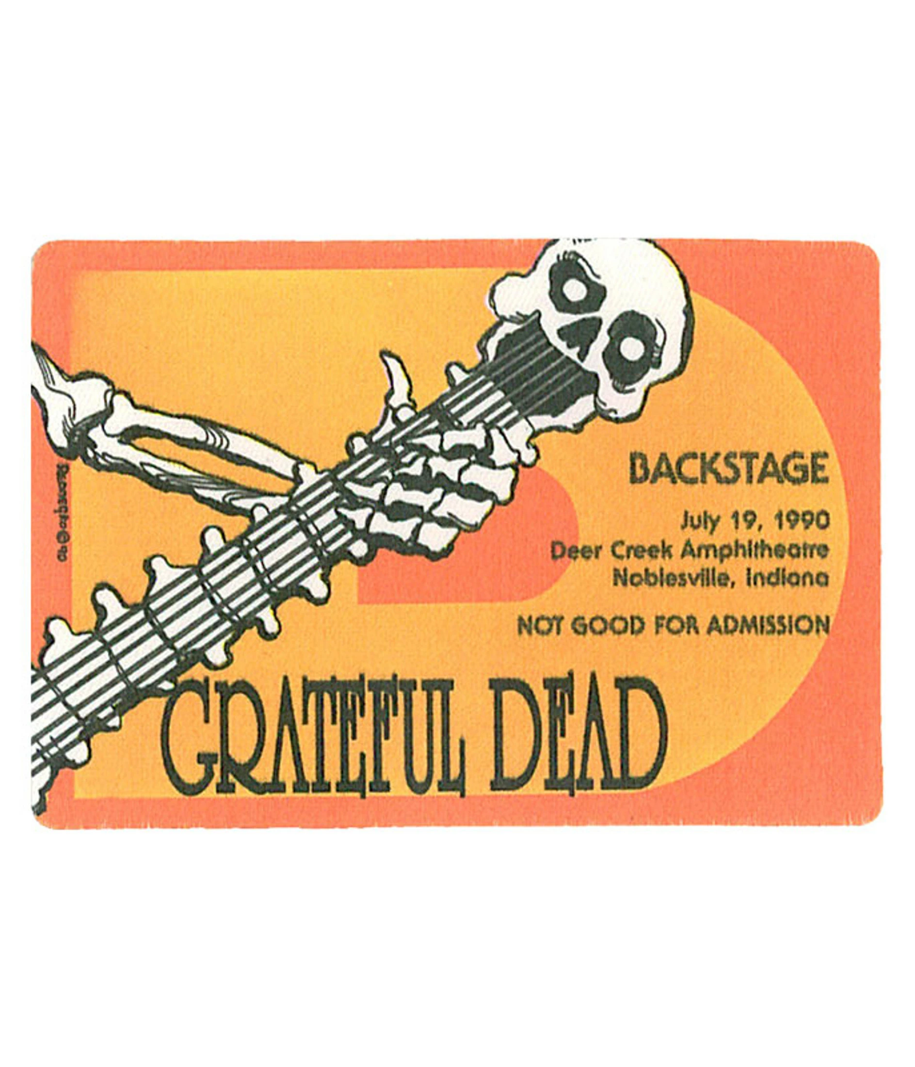 Grateful Dead 1990 07-19 Backstage Pass 3 Grateful Dead 1990 07-19 Backstage Pass