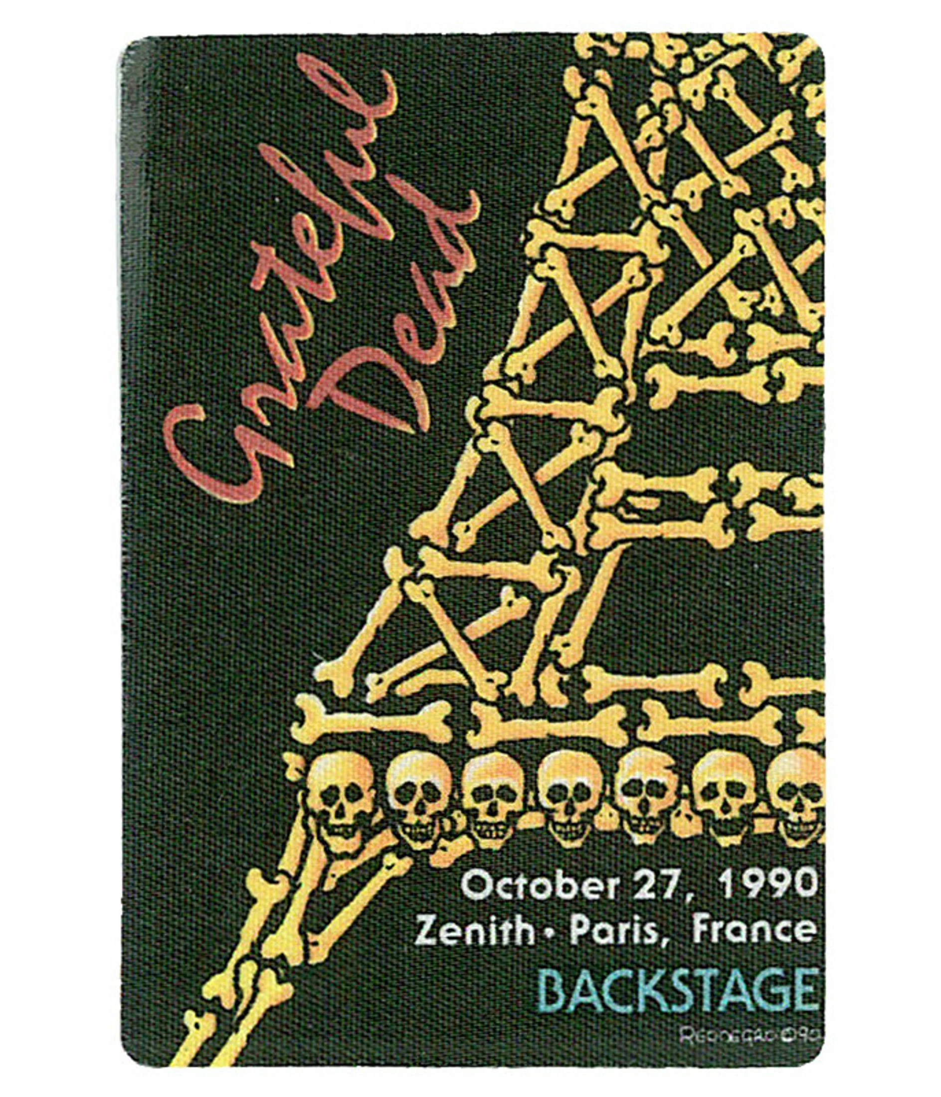 Grateful Dead 1990 10-27 Backstage Pass 3 Grateful Dead 1990 10-27 Backstage Pass