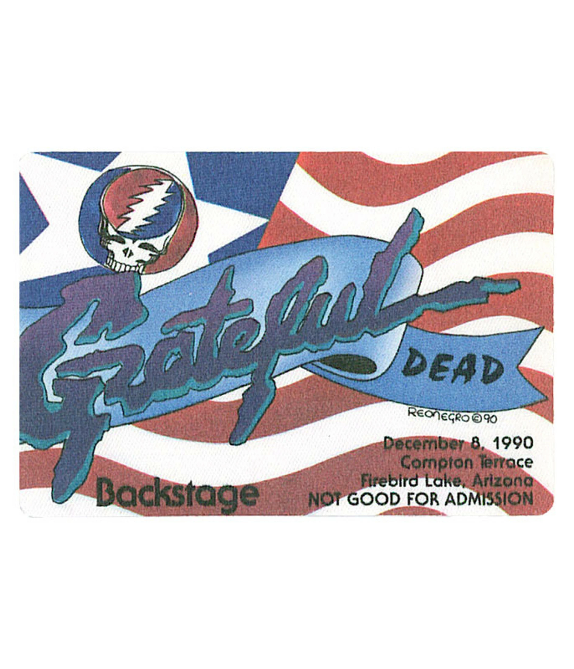 Grateful Dead 1990 12-08 Backstage Pass 3 Grateful Dead 1990 12-08 Backstage Pass