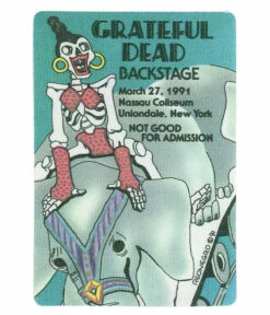 Grateful Dead 1991 03-27 Backstage Pass